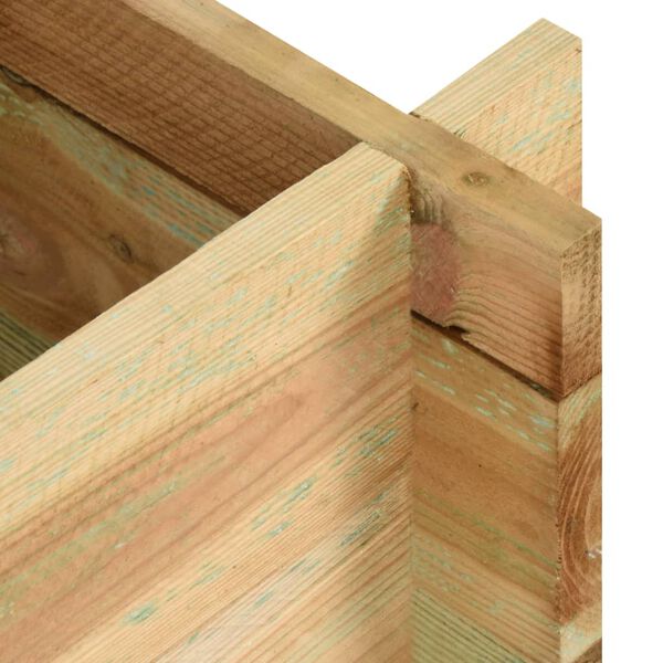 vidaXL Pflanzkübel Hochbeet Kiefernholz Imprägniert 120 cm