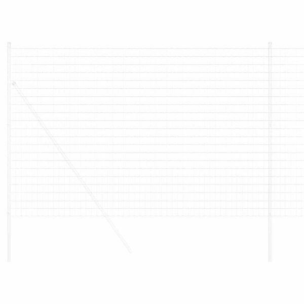 vidaXL Eurozaun Silber 1,5 x 10 m Feuerverzinktes Eisen