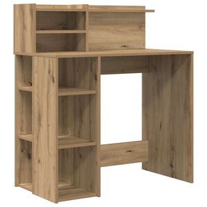 vidaXL Schreibtisch Artisan-Eiche Holzwerkstoff 90 x 48 x 101,5 cm