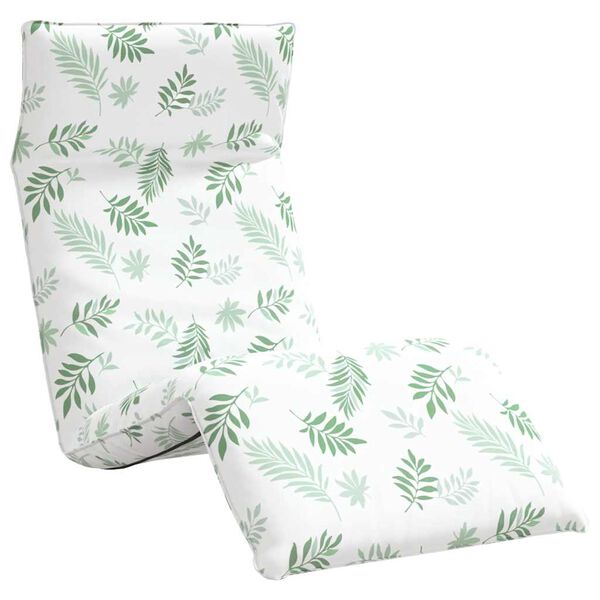 vidaXL Sonnenliege Klappbar Blattmuster 175x54x8,5 cm Oxford-Gewebe