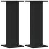 vidaXL Pflanzenst&auml;nder 2 Stk. Schwarz 30x30x80 cm Holzwerkstoff