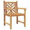 vidaXL Gartenstühle 2 pcs Braun 58 x 60 x 90 cm Teak-Massivholz