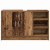 vidaXL Badezimmerschrank mit T&uuml;r Altholz 90 x 29 x 55 cm Holzwerkstoff