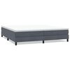 vidaXL Boxspringbett ohne Matratze Dunkelgrau 200x210 cm Samt
