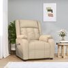 vidaXL Relaxsessel Elektrisch Creme Stoff
