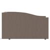 vidaXL Tagesbett mit Matratze USB Taupe Stoff 90x200 cm