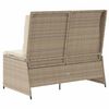 vidaXL Gartenbank Beige Poly-Rattan