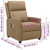 vidaXL Massagesessel Elektrisch Cappuccino-Braun Kunstleder