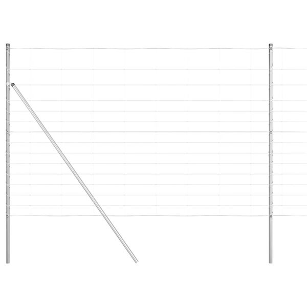 vidaXL Zaunpfosten Galvanisiert 25 x 1,6 m Stahl