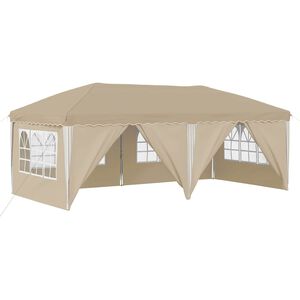 vidaXL Pop-up Partyzelt 575 x 288 x 245 cm Creme