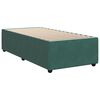 vidaXL Boxspringbett mit Matratze Dunkelgr&uuml;n 90x190 cm Samt