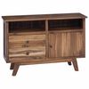 vidaXL Sideboard Natur 100 x 30 x 68 cm Massivholz Teak