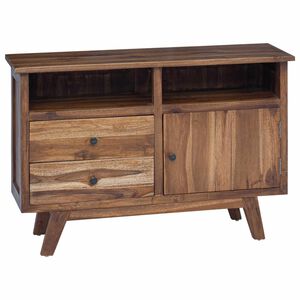 vidaXL Sideboard Natur 100 x 30 x 68 cm Massivholz Teak