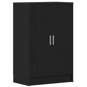 vidaXL Schuhschrank Schwarz Eichen-Optik 60x35x92 cm Holzwerkstoff