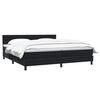 vidaXL Boxspringbett mit Matratze Schwarz 200x210 cm Samt