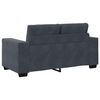 vidaXL 2-teiliges Sofa-Set mit Kissen, dunkelgrauer Samt