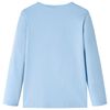 Kinder-Langarmshirt Hellblau 104