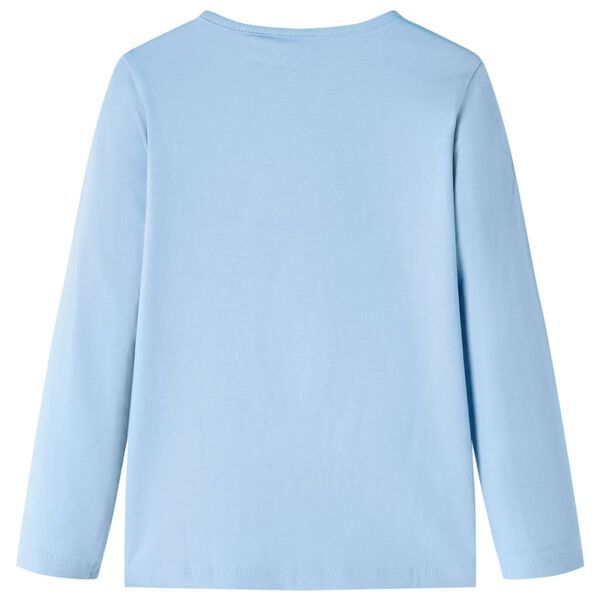 Kinder-Langarmshirt Hellblau 104