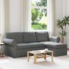 vidaXL Sofa Dunkelgrau
