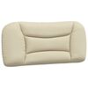 vidaXL Bett mit Matratze "Hvar" Creme 90x190 cm Stoff