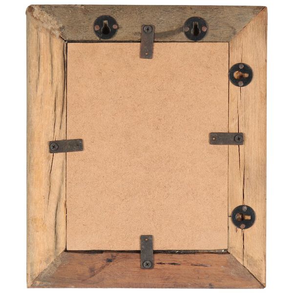 vidaXL Bilderrahmen 2 Stk. 25x30 cm Massives Altholz und Glas