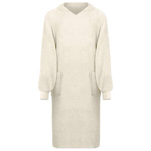 vidaXL Decken-Hoodie KINN Creme XL Baumwolle