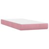 vidaXL Boxspringbett mit Matratze Rosa 200x220 cm Samt