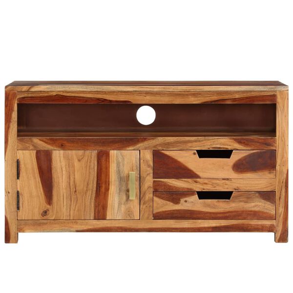 vidaXL TV-Schrank 90x34,5x50 cm Massivholz Akazie