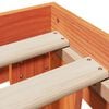 vidaXL Massivholzbett ohne Matratze Wachsbraun 150x200 cm Kiefernholz