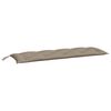 vidaXL Gartenbank-Auflagen 2 Stk. Taupe 150x50x7 cm Oxford-Gewebe