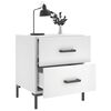 vidaXL Nachttisch Wei&szlig; 40x35x47,5 cm Holzwerkstoff