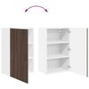 vidaXL K&uuml;chenschrank Braun Eichen-Optik 50 x 31 x 80 cm Holzwerkstoff