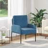 vidaXL Sofas mit Kissen 55cm Blau Sperrholz