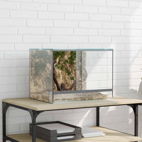 vidaXL Terrarium mit Speicher Transparent 40 x 30 x 30 cm Glas