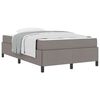 vidaXL Boxspringbett Taupe 120 x 190 cm Stoff