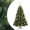 vidaXL K&uuml;nstlicher Weihnachtsbaum mit Weihnachtskugel 120 cm 150 LEDs