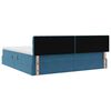 vidaXL Aufbewahrungsbett mit Matratze Dunkelblau 200 x 200 cm Samt