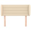 vidaXL Kopfteil mit Ohren Creme 93x23x78/88 cm Stoff