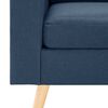 vidaXL 2-Sitzer-Sofa Blau Stoff