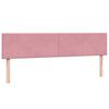 vidaXL Boxspringbett mit Matratze Rosa 180x210 cm Samt