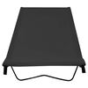 vidaXL Campingbetten 2 Stk. 180x60x19 cm Oxford-Gewebe Stahl Schwarz