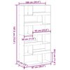 vidaXL B&uuml;cherregal Wei&szlig; 100x33x187,5 cm Holzwerkstoff