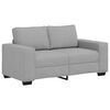 vidaXL 3-teiliges Sofa-Set mit Kissen, wolkengrauer Stoff