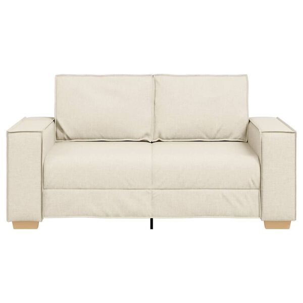 vidaXL 2-Sitzer Sofa Leinen 160x78x84 cm