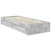 vidaXL Aufbewahrungsbett Beton Grau 75 x 190 cm Holzwerkstoff
