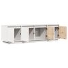 vidaXL TV-Schrank Wei&szlig; 156x37x45 cm Massivholz Kiefer