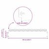 vidaXL Rasenkanten 10 pcs Silber 103 x 0,05 x 22 cm Verzinkter Stahl