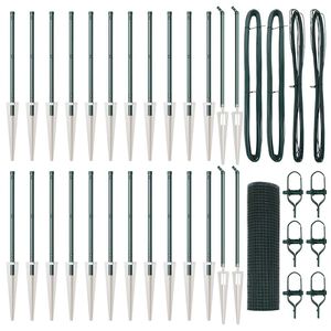 vidaXL Zaunpfosten Gr&uuml;n