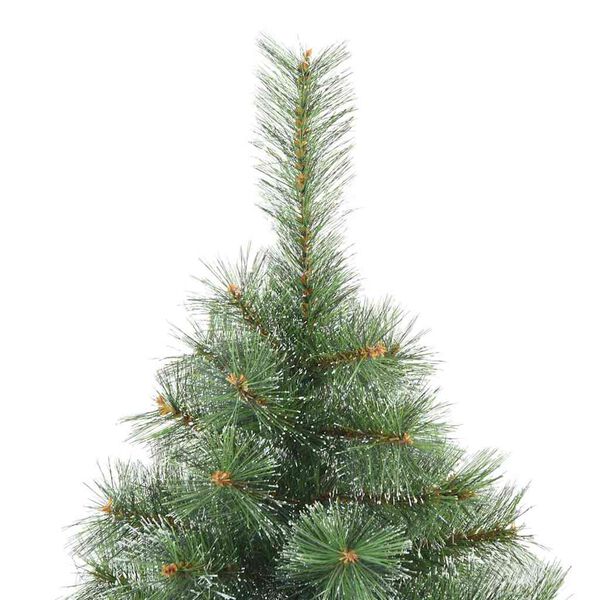 vidaXL K&uuml;nstlicher Scharnier-Weihnachtsbaum schneebedeckt Gr&uuml;n 120 cm