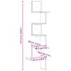 vidaXL Wand-Eckregal Altholz-Optik 32x32x127,5 cm Holzwerkstoff